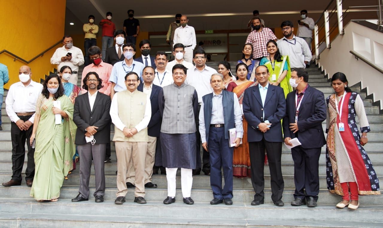 1. Meeting with Ministers at IIITB, Bengaluru